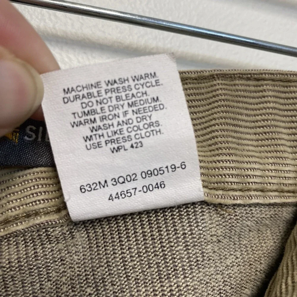 Levis Silvertab Corduroy Pants Carpenter Fit 34x27 Actual Hong Kong Vintage Y2K